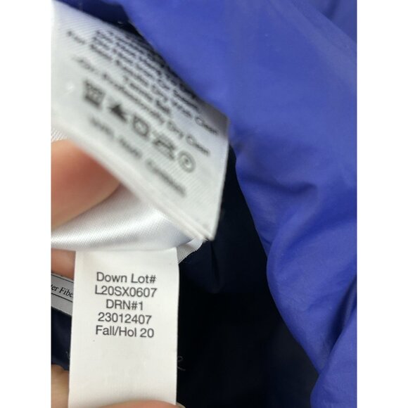 Eddie Bauer Jacket Womens Medium Blue Down EB650 Fill Feather Puffer Lightweight - Picture 8 of 16